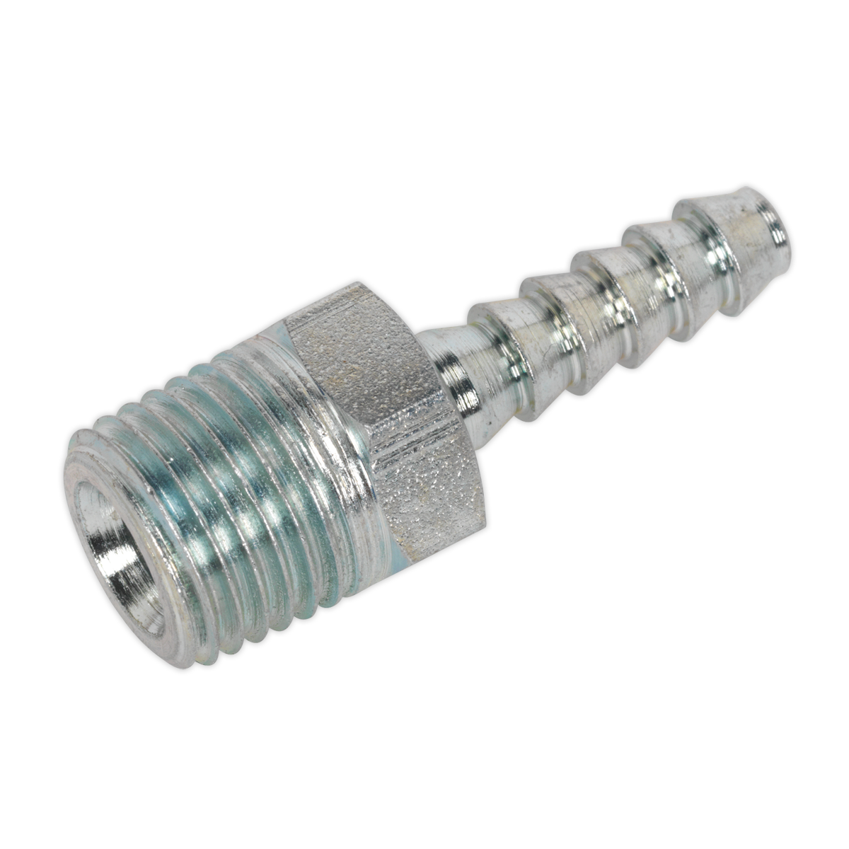 PCL Screwed Tailpiece Male 1/4"BSPT - 3/16" Hose - Pack of 5