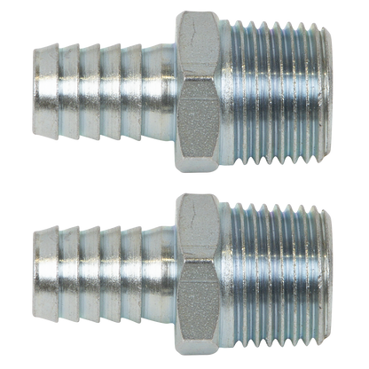 PCL Screwed Tailpiece Male 1/2"BSPT - 1/2" Hose - Pack of 2