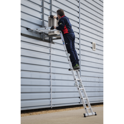 4-Way Aluminium Folding Platform Ladder - BS EN 131