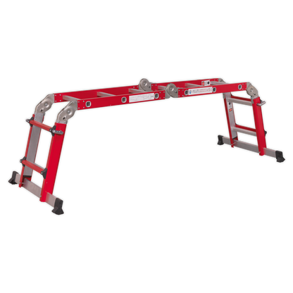 Aluminium Multipurpose Adjustable-Height Ladder - BS EN 131