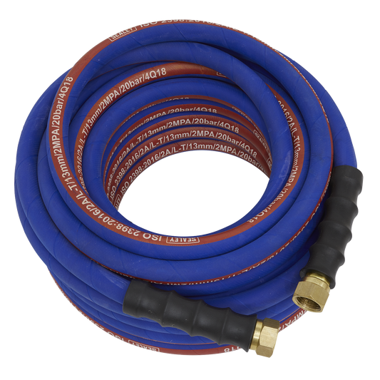 Extra-Heavy-Duty Air Hose with 1/2"BSP Unions 15m x 13mm