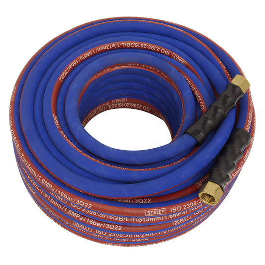 Extra-Heavy-Duty Air Hose with 1/2"BSP Unions 30m x 13mm