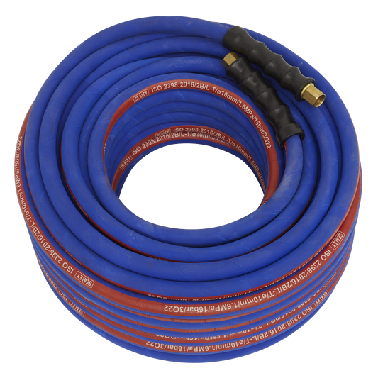 Extra-Heavy-Duty Air Hose with 1/4"BSP Unions 30m x 10mm