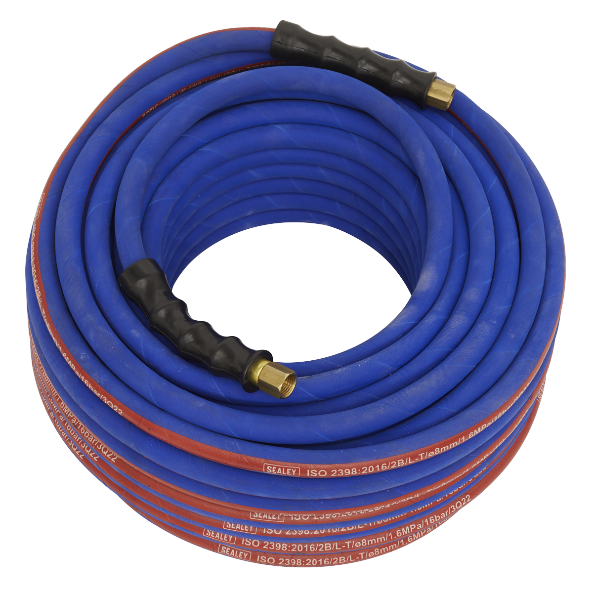 Extra-Heavy-Duty Air Hose with 1/4"BSP Unions 30m x 8mm