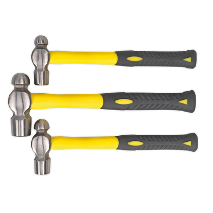 Premier Ball Pein Hammer Set with Fibreglass Shafts 3pc