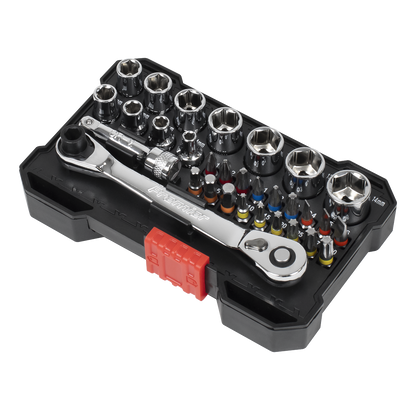 Premier Socket & Colour-Coded Bit Set 1/4"Sq Drive 31pc