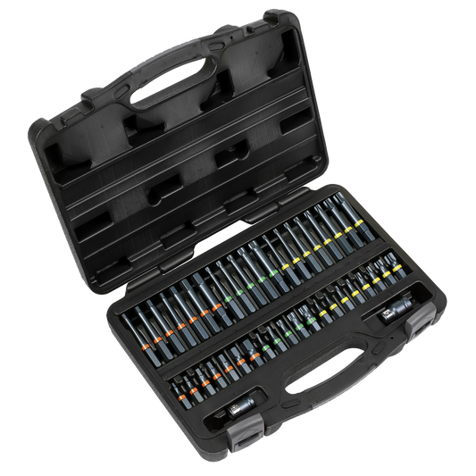 Premier Impact TRX-Star*/Hex/Spline Bit Set 3/8" & 1/2"Sq Drive 42pc