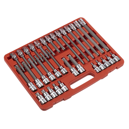 Premier TRX-Star* Socket Bit Set 1/2"Sq Drive 32pc