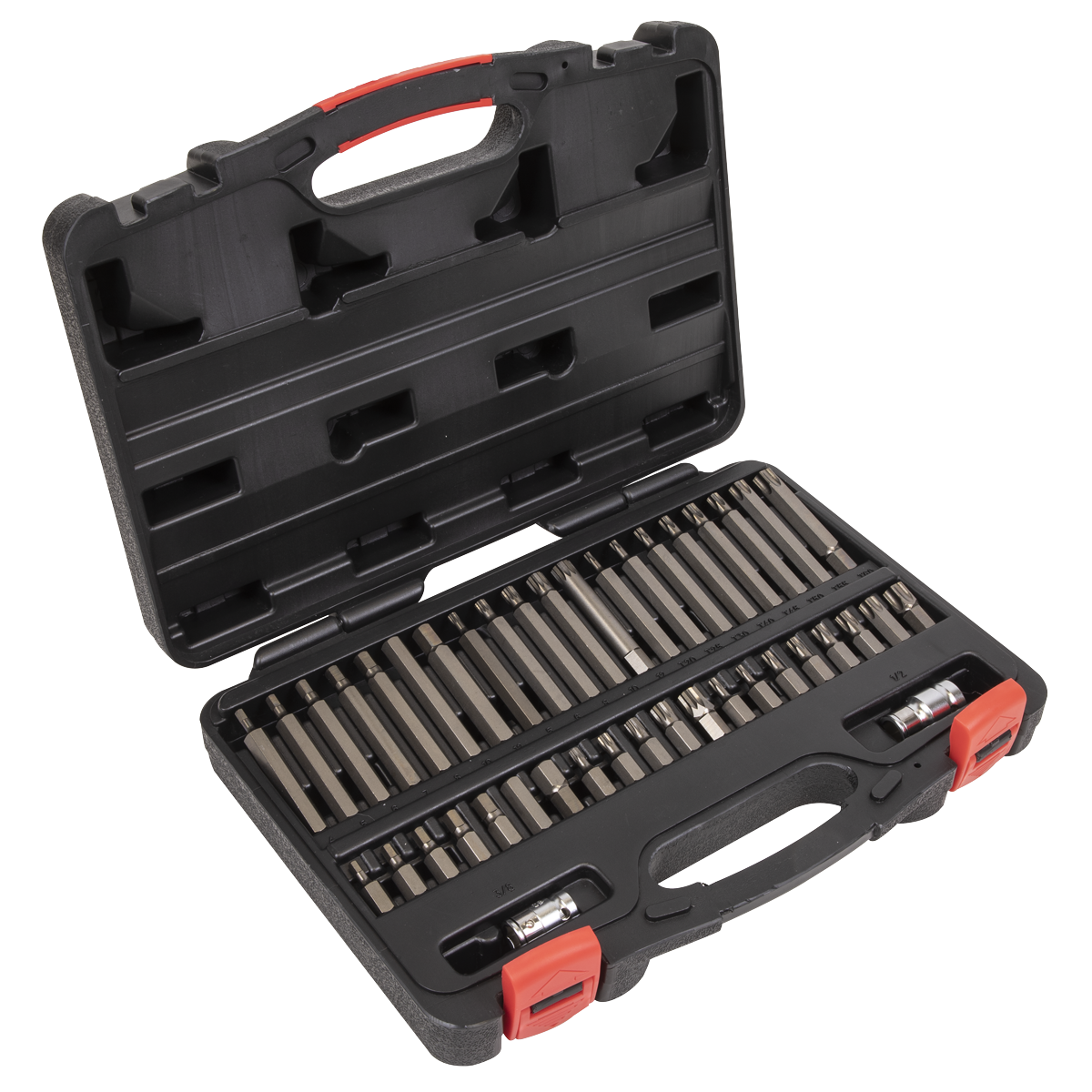Premier TRX-Star*/Hex/Spline Bit Set 3/8" & 1/2"Sq Drive 42pc