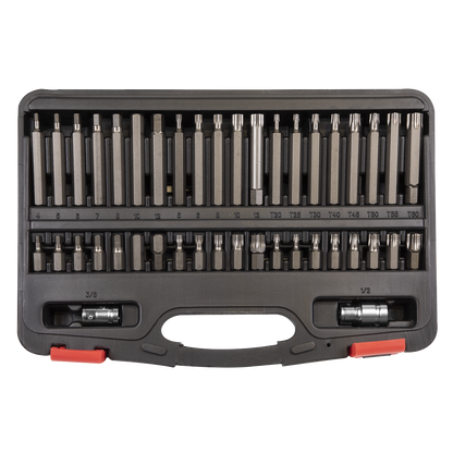 Premier TRX-Star*/Hex/Spline Bit Set 3/8" & 1/2"Sq Drive 42pc