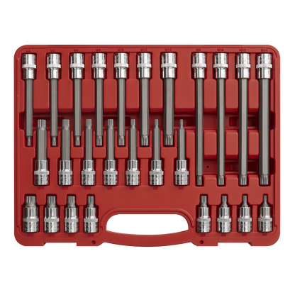 Premier Spline Socket Bit Set 1/2"Sq Drive 26pc