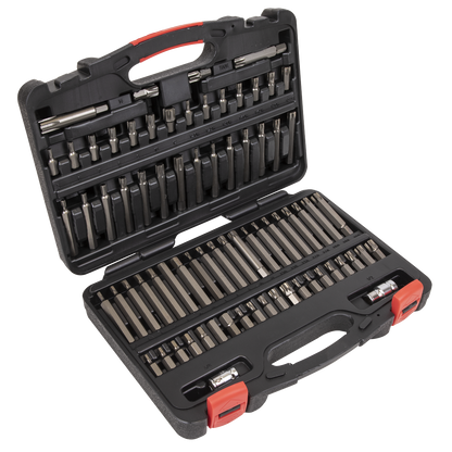 Premier TRX-Star*/Security TRX-Star*/Hex/Ribe/Spline Bit Set 3/8" & 1/2"Sq Drive 74pc