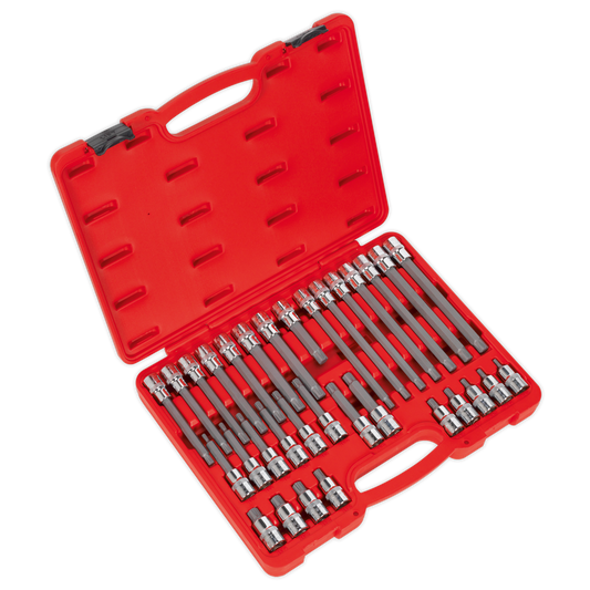 Premier Ribe Socket Bit Set 1/2"Sq Drive 32pc