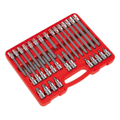 Premier Ribe Socket Bit Set 1/2"Sq Drive 32pc
