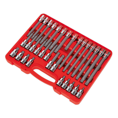 Premier Ribe Socket Bit Set 1/2"Sq Drive 32pc