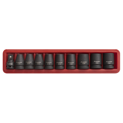 Premier TRX-Star* Female Impact Socket Set 1/2"Sq Drive 10pc