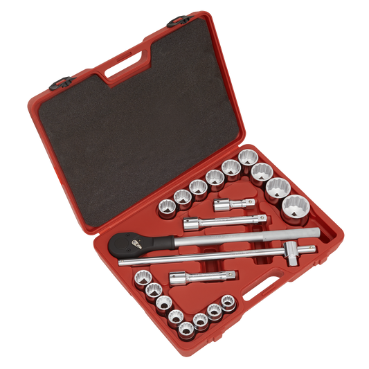 Premier Socket Set 3/4"Sq Drive 12-point 22pc