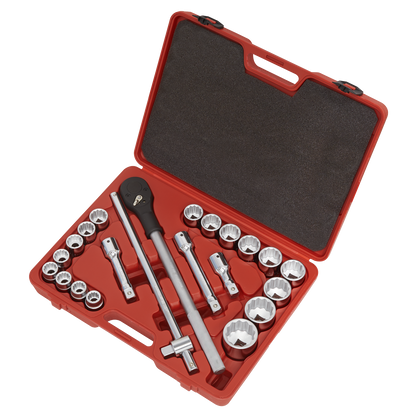 Premier Socket Set 3/4"Sq Drive 12-point 22pc