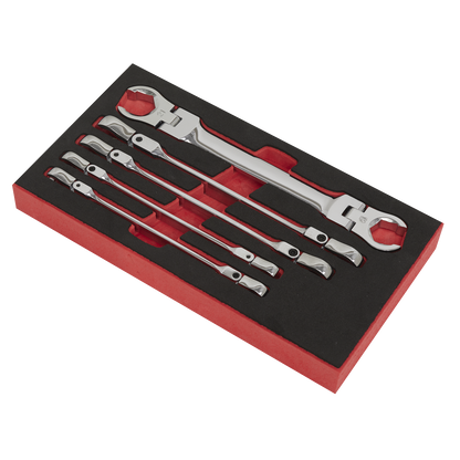 Premier Flexi-Head Flare Nut Spanner Set 5pc