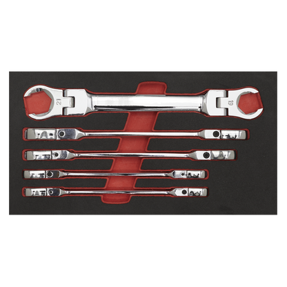 Premier Flexi-Head Flare Nut Spanner Set 5pc