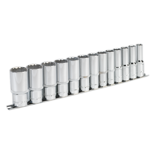 Premier Imperial Deep Socket Set 1/2"Sq Drive 12-point 13pc