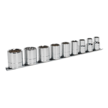 Premier Whitworth Socket Set 1/2"Sq Drive 9pc