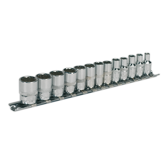 Premier Socket Set 1/4"Sq Drive 12-point 13pc