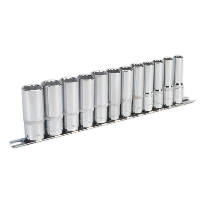 Premier Deep Socket Set 3/8"Sq Drive 12-point 12pc