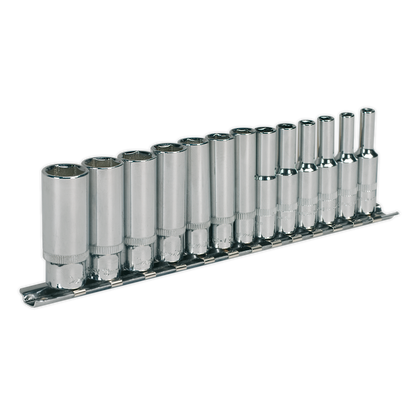 Premier Deep Socket Set 1/4"Sq Drive 13pc
