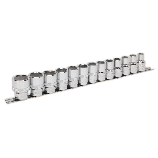 Premier Lock-On™ Socket Set 1/2"Sq Drive 13pc