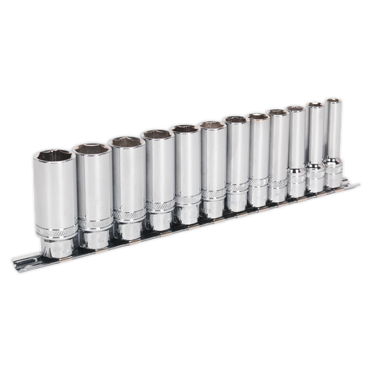 Premier Deep Lock-On™ Socket Set 3/8"Sq Drive 12pc