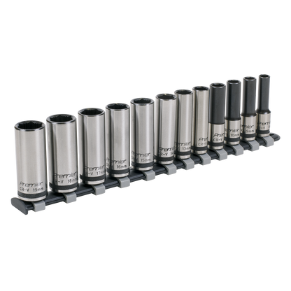 Premier Black Deep Lock-On™ Socket Set 3/8"Sq Drive 12pc