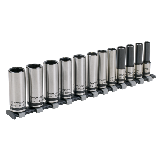 Premier Black Deep Lock-On™ Socket Set 3/8"Sq Drive 12pc