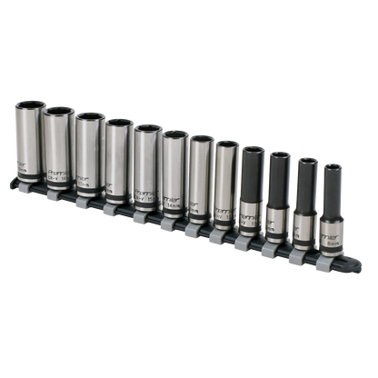 Premier Black Deep Lock-On™ Socket Set 3/8"Sq Drive 12pc