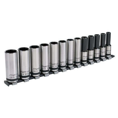 Premier Black Deep Lock-On™ Socket Set 1/2"Sq Drive 13pc