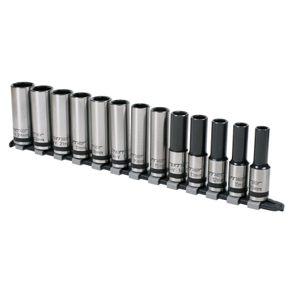 Premier Black Deep Lock-On™ Socket Set 1/2"Sq Drive 13pc