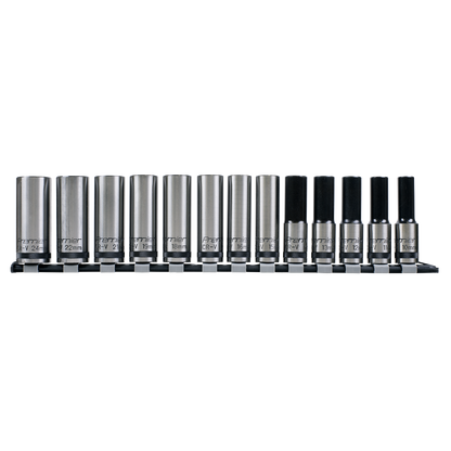 Premier Black Deep Lock-On™ Socket Set 1/2"Sq Drive 13pc