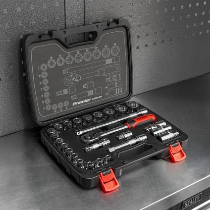 Premier Lock-On™ Socket Set 1/2"Sq Drive 26pc