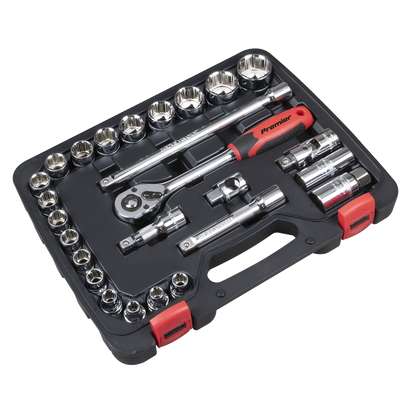Premier Lock-On™ Socket Set 1/2"Sq Drive 26pc