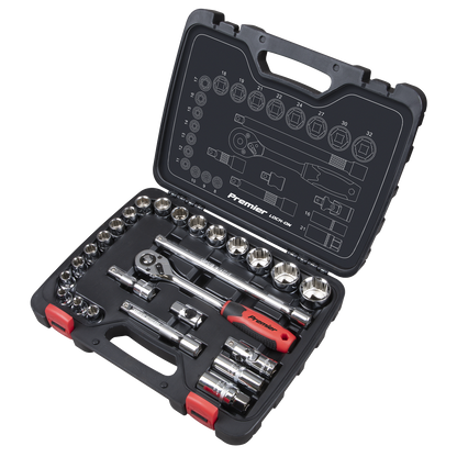 Premier Lock-On™ Socket Set 1/2"Sq Drive 26pc