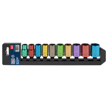 Premier Multi-Coloured Socket Set 1/2"Sq Drive 10pc