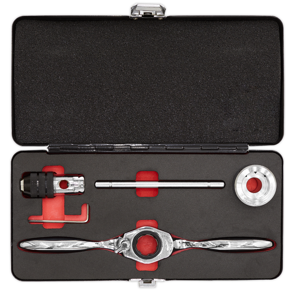 Metric Bi-Directional Ratchet Tap & Die Holder Set 5pc