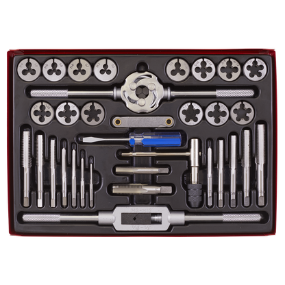Metric/UNF/BSP Tap & Die Set Split Dies 33pc