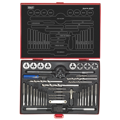 Metric Tap & Die Set Split Dies 37pc