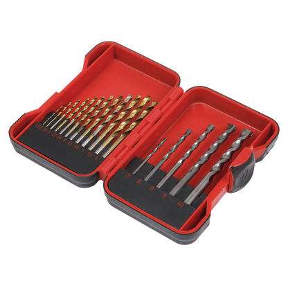 HSS/Masonry Drill Bit Set 17pc
