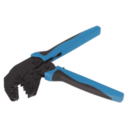Angled Head Ratchet Crimping Tool Insulated Terminals