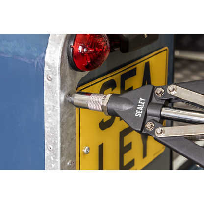 Heavy-Duty Long-Arm Riveter with Collection Bowl