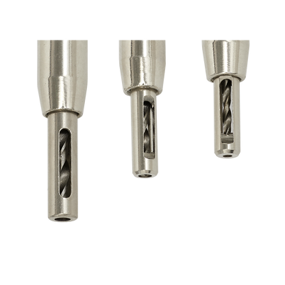 Self-Centring Chamfered Hinge Drill Set 3pc