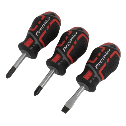 Premier GripMAX® Stubby Screwdriver Set 3pc