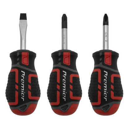 Premier GripMAX® Stubby Screwdriver Set 3pc